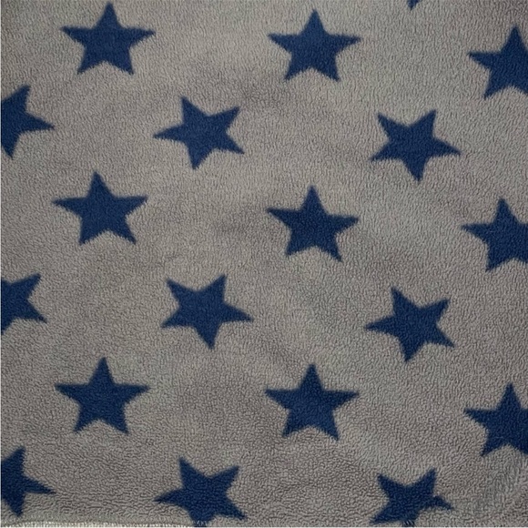 Mini Boden Fleece Jacket Boys 5/6 Girls Stars Hooded Zip-Up Fall Colorblocked - Picture 3 of 4